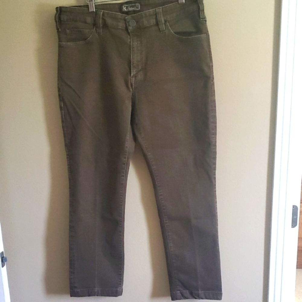 34 Heritage Brand Men's Straight Fit Jeans in Brown